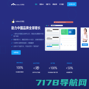 谷歌seo优化_外贸英文网站建设_adwebcloud 落地页_Google优化就选AdWeb全球站