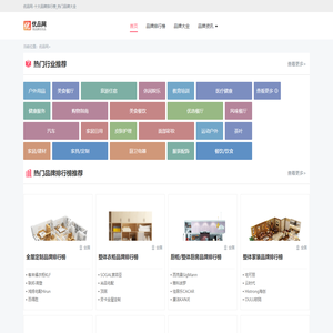 十大品牌排行榜_热门品牌大全-优品网