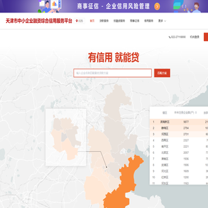 中小微企业_融资_贷款平台_天津信易贷平台