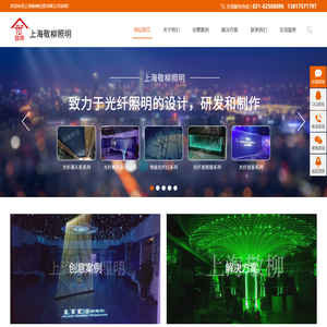 【上海敬柳经贸有限公司】光纤_光纤灯_光纤灯解决方案_光纤灯设计